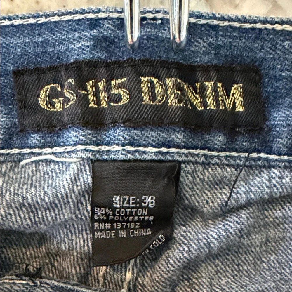 Distressed Streetwear Blue Jeans for Men size 38 - Picture 2 of 6